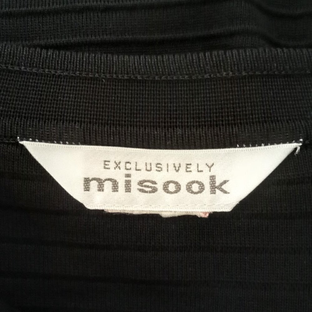 Misook Black Ribbed Cardigan - Picture 4 of 4